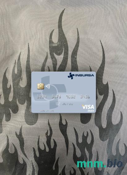 Mexico Grupo Financiero Inbursa visa obciążyć card wygląd fotograficzny skan PSD + zdjęcie